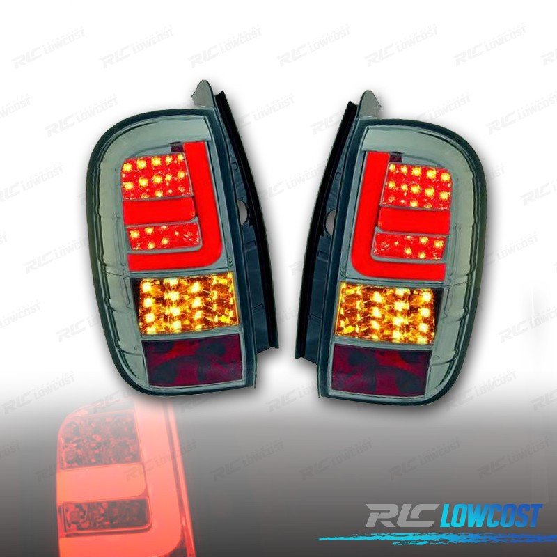 Pilotos Dacia Duster 10-13 Light BAR LED Fondo Cromo Ahumado | TDH Performance