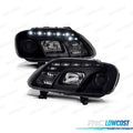 Faros PARA Volkswagen VW Caddy 04-10 LUZ Diurna Fondo Negro | TDH Performance