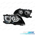 Faros BMW E46 OJOS Angel LED CCFL 4 Puertas 01-05 Fondo Negro | TDH Performance