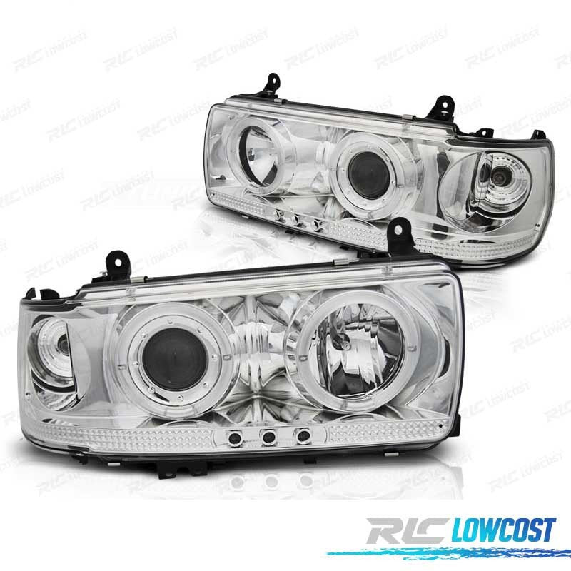 Faros OJOS Angel Toyota LAND Cruiser FJ 80 90-97 Cromo | TDH Performance