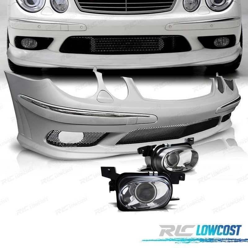 Paragolpes Delantero Mercedes W211 02-06 LOOK AMG + Nieblas ABS | TDH Performance