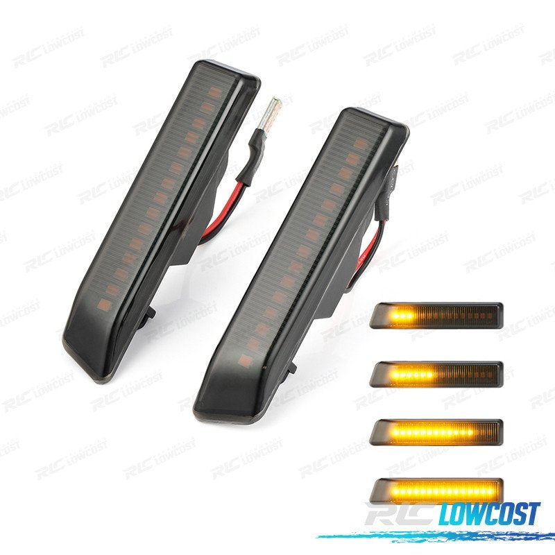 Intermitentes Laterales BMW E36 96-99 X5 E53 99-06 Dinamicos LED Ahumado | TDH Performance