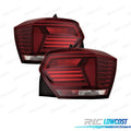 Pilotos Volkswagen VW POLO 17-21 Blanco ROJO
