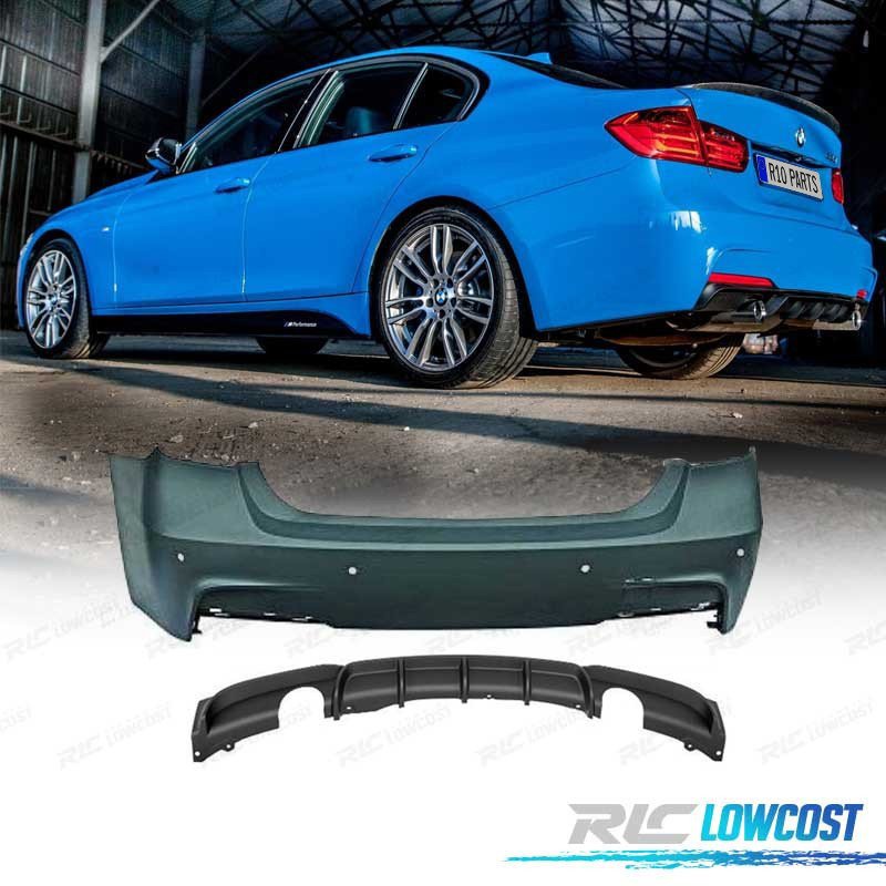 Paragolpes Trasero BMW F30 LOOK M Performance Doble Salida PDC | TDH Performance