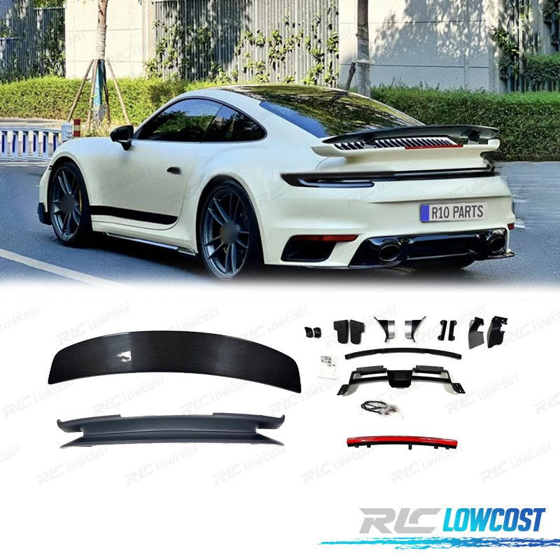 Aleron Spoiler CON Aerodinamica Activa Porsche 911 Carrera 992 19-23 Fibra DE Carbono Y ABS | TDH Performance