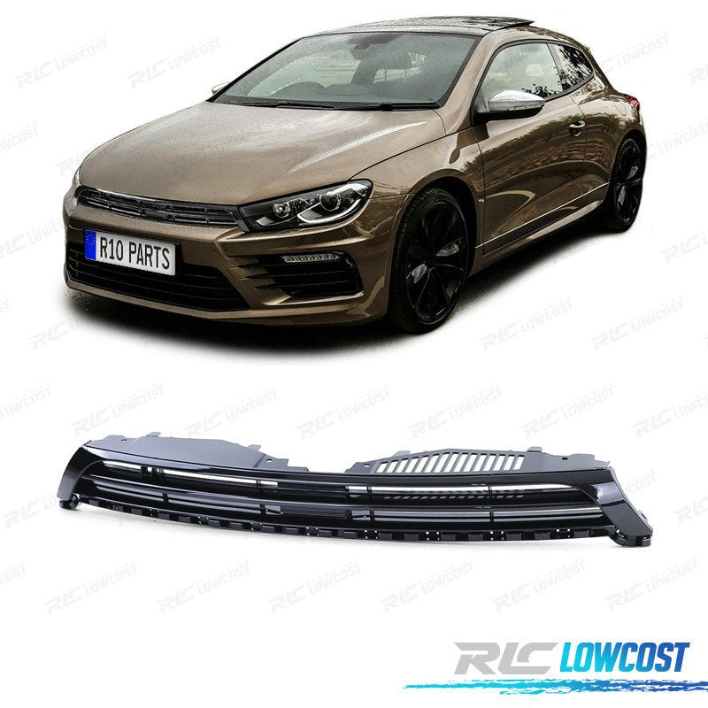 Rejilla Volkswagen VW Scirocco 2.0 R 09-14 Negro Brillo