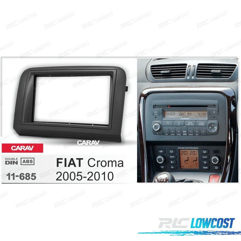 Marco GRIS Oscuro Radio 2-din PARA FIAT Croma