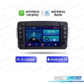 Radio GPS Android 13 PARA Mercedes W203 00-04 CLK W209 98-05 W168 98-02 W639 W463 98-06