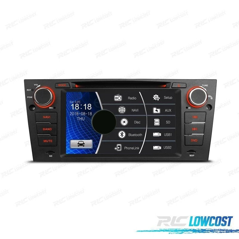 Radio Navegador 7" BMW Serie 3 E90 91 92 93 05-10 USB GPS Tactil HD