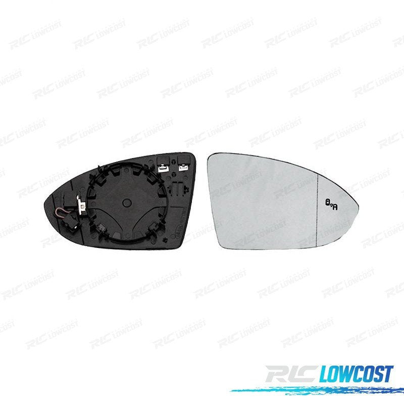 Cristal Espejo + BASE Derecho Volkswagen VW GOLF VII 12-17 Convexo