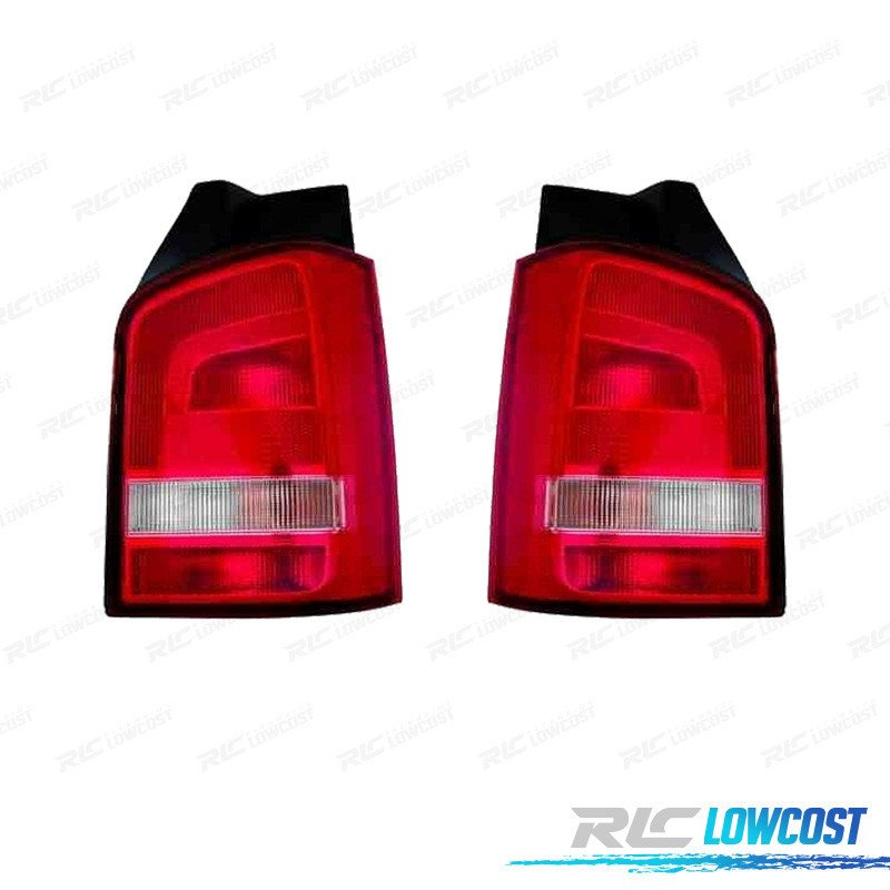 Pilotos Volkswagen VW Transporter T5 1P 10-15 Blanco ROJO