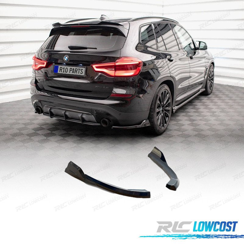 Spliters Traseros BMW X3 G01 LCI 21-24 Negro Brillo