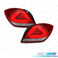 Pilotos OPEL Astra H GTC 05-10 Cardna LED ROJO Plateado Transparente | TDH Performance