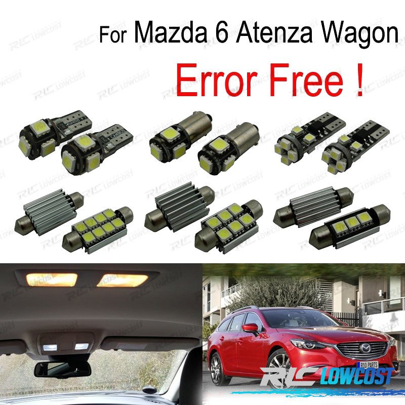 KIT 9 Bombillas LED Interior PARA Mazda 6 Atenza Wagon 13- | TDH Performance