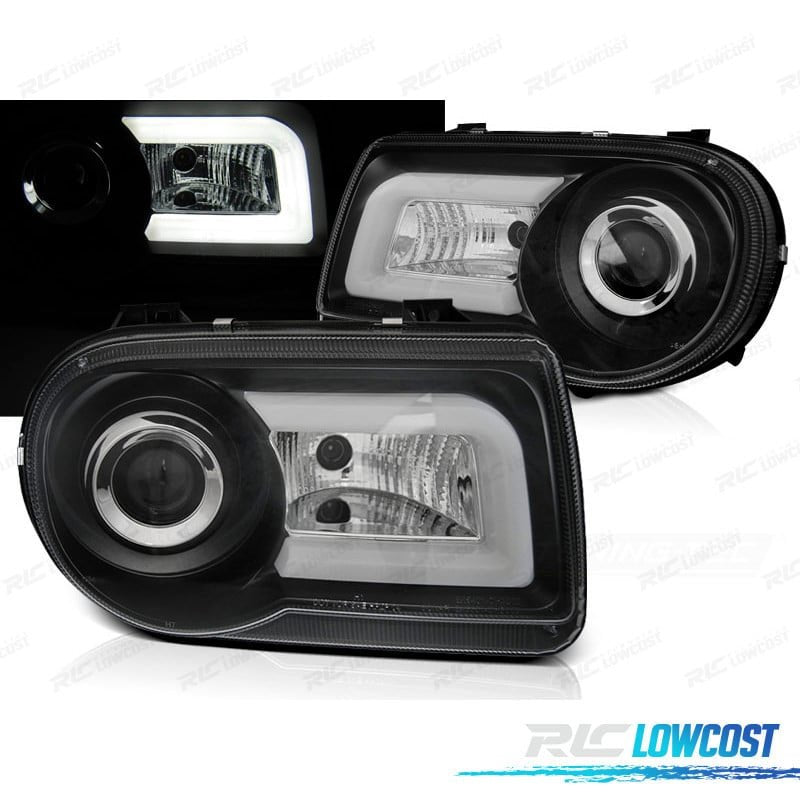 Faros Chrysler 300C 05-10 Negros