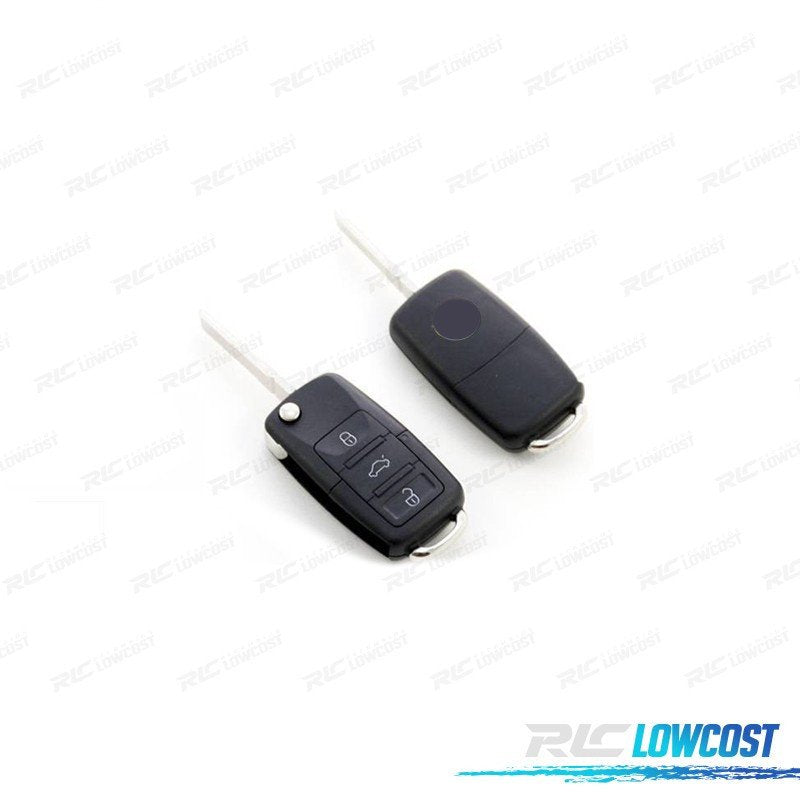 Carcasa Llave Volkswagen VW Cuadrada 3 Botones Espadin Lateral