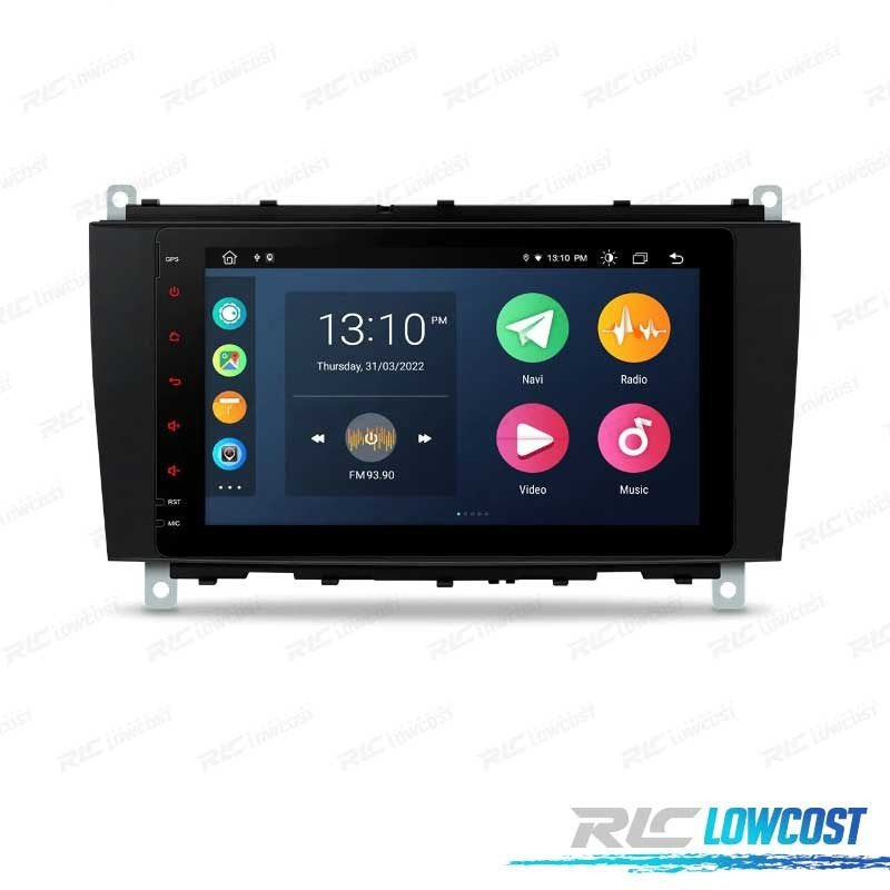 Radio GPS Android 12 PARA Mercedes W639 03-06 W203 00-04 W168 98-02 W209 W463 98-06