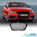 Parrilla AUDI A3 8V 16-20 LOOK RS3 Negro Cromo | TDH Performance