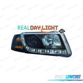 Faros PARA Volkswagen VW Passat B5 96-00 DRL Negro