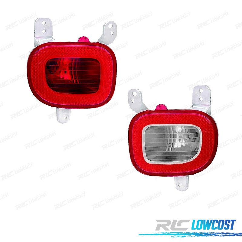 Pilotos Paragolpes FIAT Panda 12- Blanco ROJO