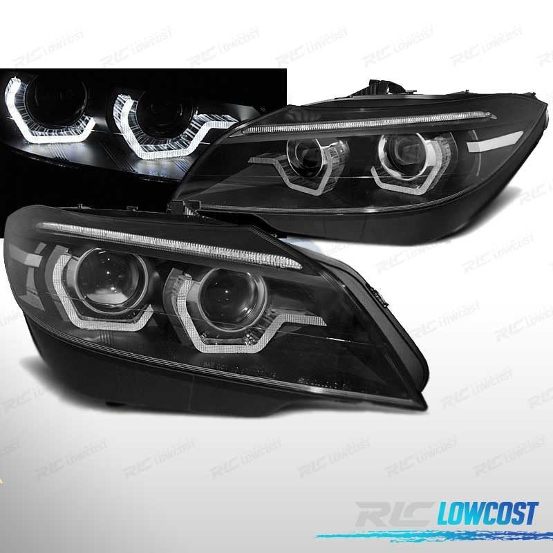 Faros BMW Z4 E89 09-13 Xenon LUZ Diurna LED 3D Dinamicos AFS Negro | TDH Performance