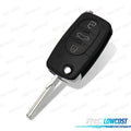 Carcasa Llave AUDI Cuadrada 3 Botones Espadin LISO