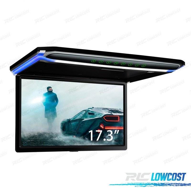 Pantalla Techo DE 17,3" Ultra FINA CON HDMI LUZ LED 1080p USB Y SD | TDH Performance