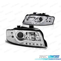Faros AUDI A4 00-04 LUZ Diurna DRL Cromado