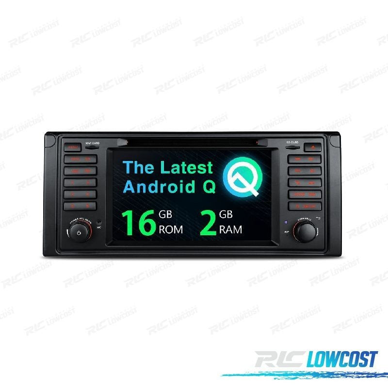 Radio GPS Android 10 BMW Serie 5 E39 97-03 7"