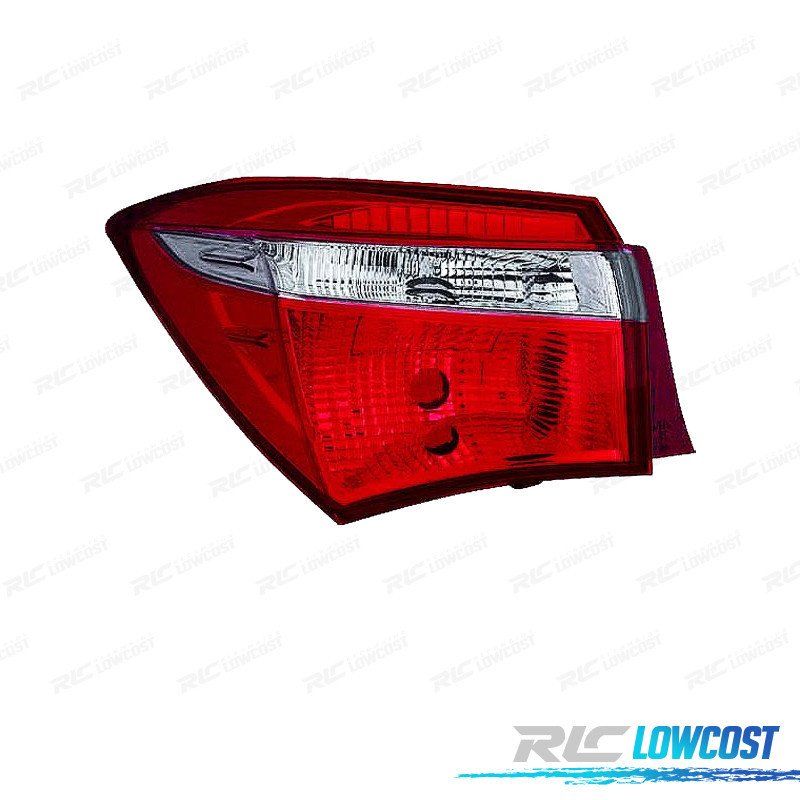 Piloto IZQ PARA Toyota Corolla Sedán 4P 13-17 Blanco ROJO
