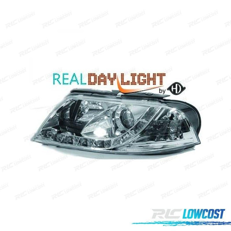 Faros Volkswagen VW Passat LIM. Kombi 00-05 DRL Cromo | TDH Performance