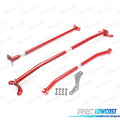 KIT Barras Estabilizadoras Ajustables Volkswagen VW POLO 6N 94-01 ROJO