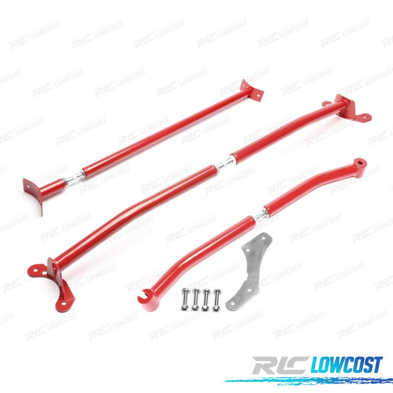 KIT Barras Estabilizadoras Ajustables Volkswagen VW POLO 6N 94-01 ROJO