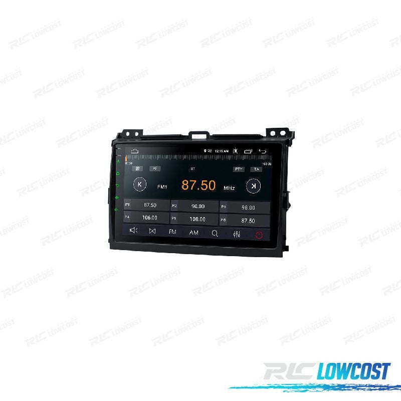 Radio GPS Android 12 PARA Toyota LAND Cruiser 02-09