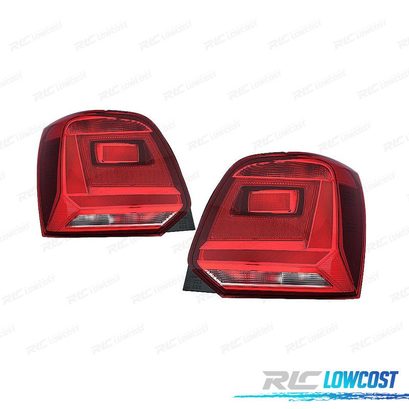 Pilotos WV Volkswagen POLO 6C 14-17 ROJO Oscuro