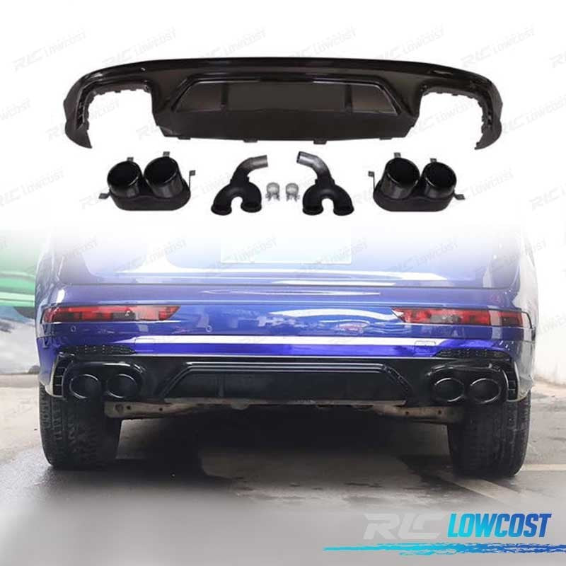 Difusor AUDI Q5 S LINE 18-20 LOOK SQ5 + Colas Escape Negro | TDH Performance