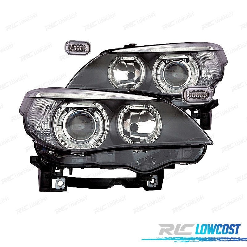 Faros BMW E60 E61 03-07 Negro