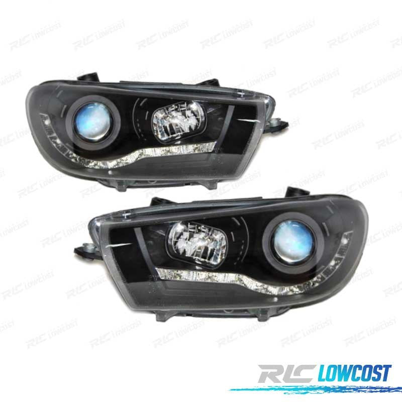 Faros Volkswagen VW Scirocco 08-13 DRL Negro