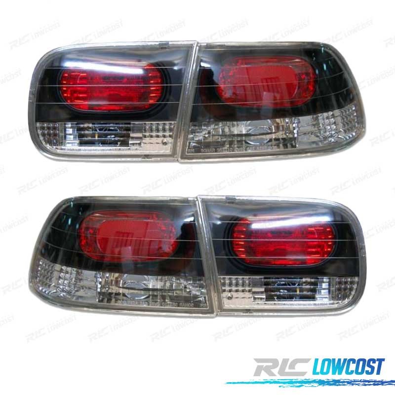 Pilotos Honda Civic 2P 92-95 LOOK Lexus Fondo Negro
