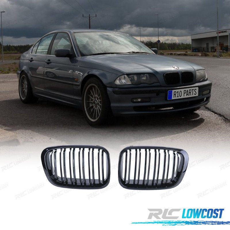 Parrilla BMW E46 Sedan Touring 98-01 LOOK M Negro Brillo | TDH Performance