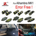 KIT 21 Bombillas LED Interior Alhambra QUE MK1 7 V 8 7V9 2001-2010 | TDH Performance