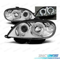 Faros Citroen SAXO 99-04 OJOS Angel Fondo Cromo | TDH Performance