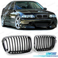 Parrillas BMW E46 Sedan Touring 98-01 LOOK M Negro Cromo | TDH Performance