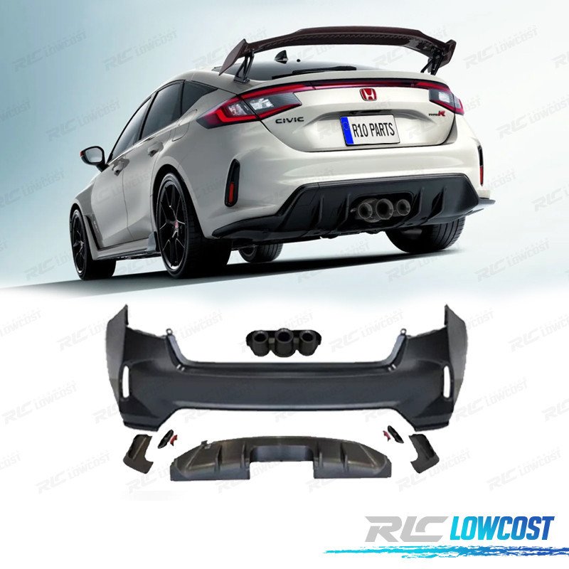 Paragolpes Trasero Honda Civic 21- LOOK TYPE R | TDH Performance