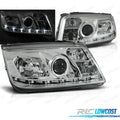 Faros PARA Volkswagen VW BORA 98-05 Fondo Cromo | TDH Performance