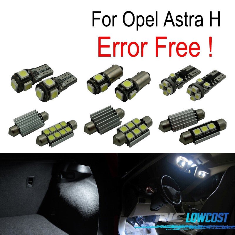 KIT 15 Bombillas LED Interior PARA OPEL Astra H OPC GTC Hatchback 04-09 | TDH Performance