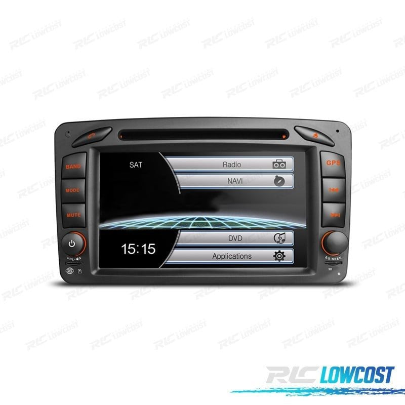 Radio Navegador PARA Mercedes Clase A C CLK USB GPS Tactil HD 7"
