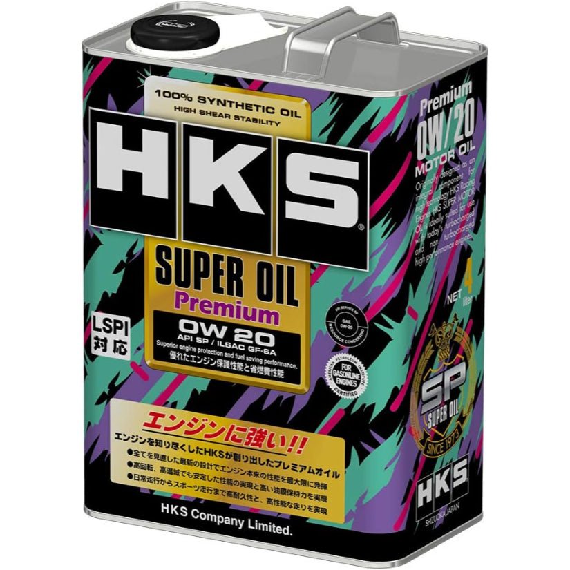 HKS Super Oil Premium 0W-20 4L API SP ILSAC GF-6A