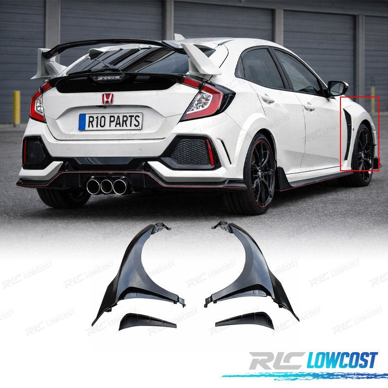 KIT 2 Aletas Honda Civic TYPE R 16-20 Metal
