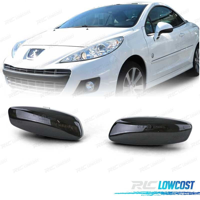 Intermitentes Espejo PARA Peugeot Citroen LED Negro Ahumado | TDH Performance